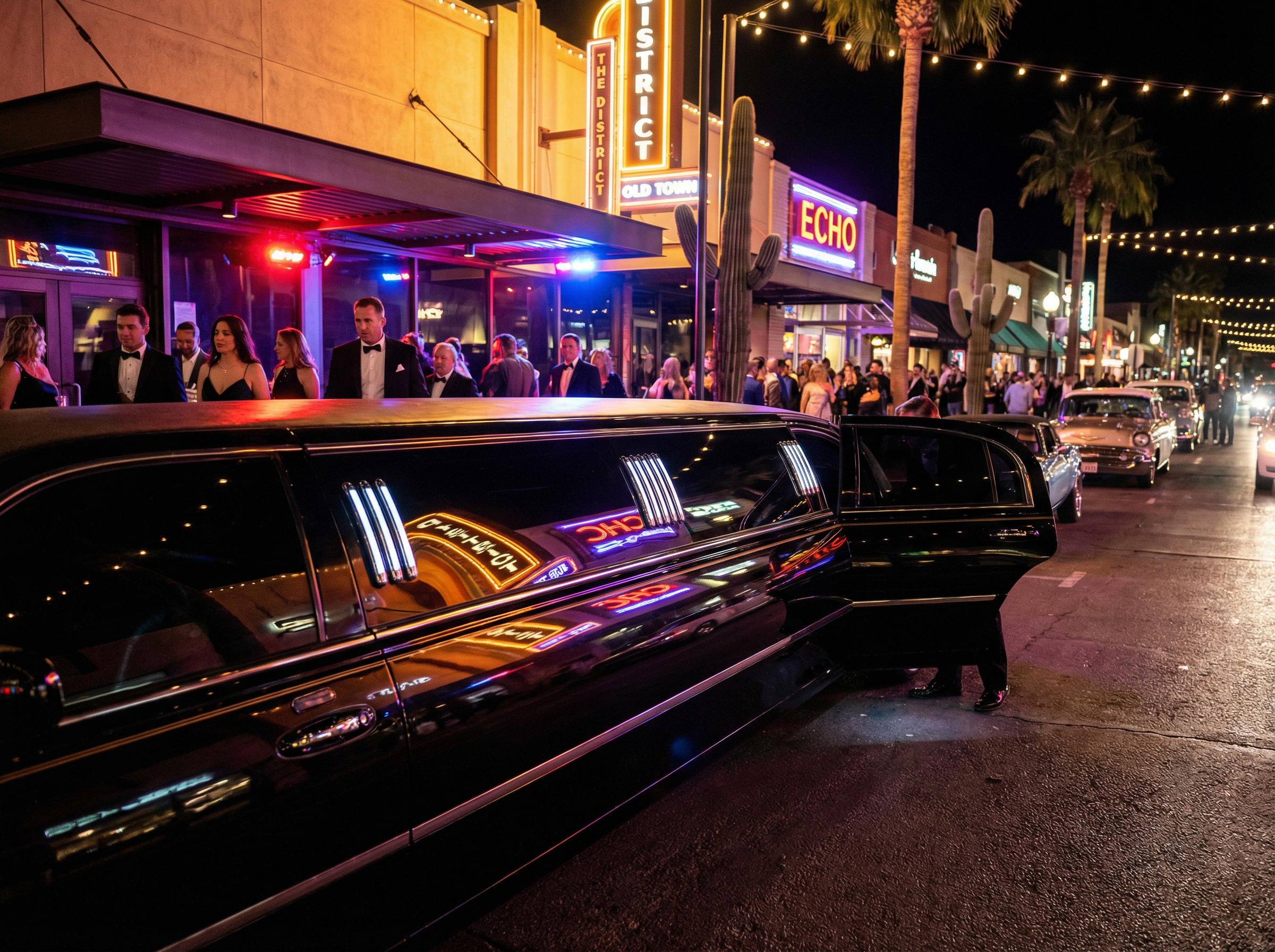 Scottsdale NOIR nightlife limo Old Town